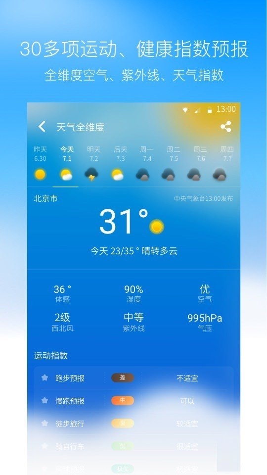 周边天气截图