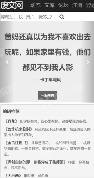 废文网李鬼分站截图