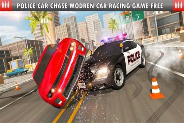 警察街道追逐射击截图