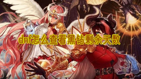 dnf怎么查看黑钻剩余天数 dnf黑钻剩余天数查询方法