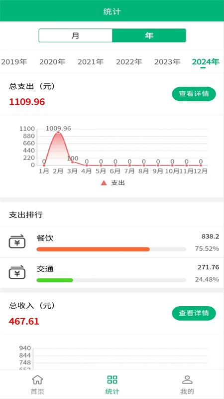 墨鱼记账截图