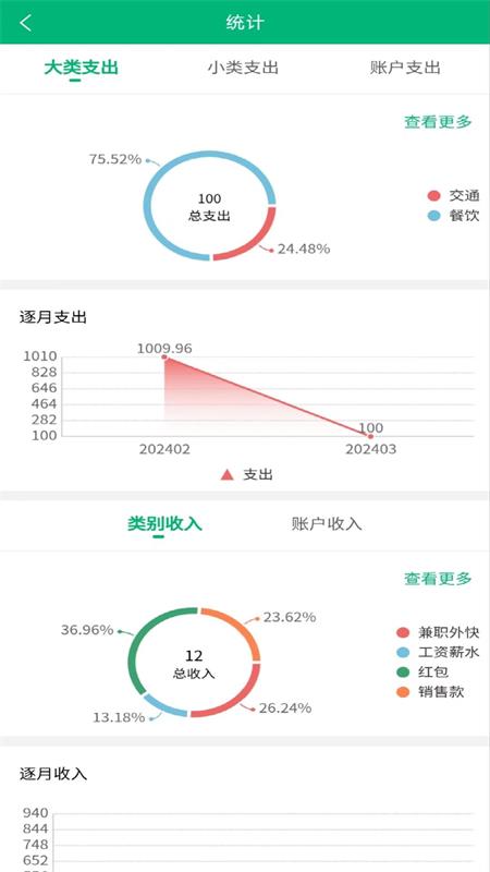 墨鱼记账截图