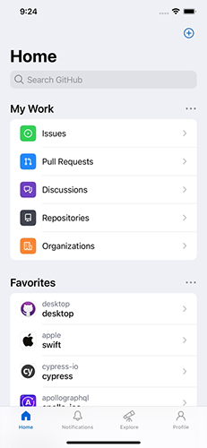 GitHub手机版截图