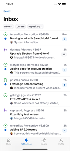 GitHub手机版截图