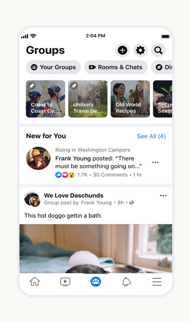 脸书Facebook截图