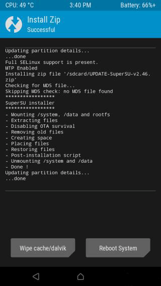 SuperSU卡刷root包