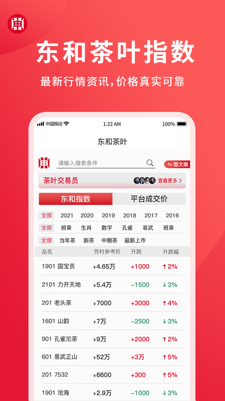 东和茶叶交易截图