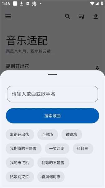 音乐适配