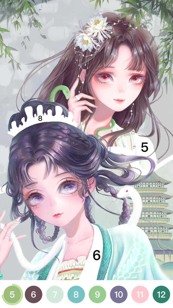 泡泡填色截图