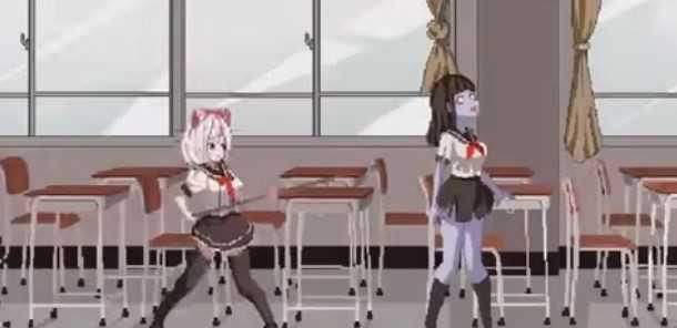白毛少女大战僵尸截图
